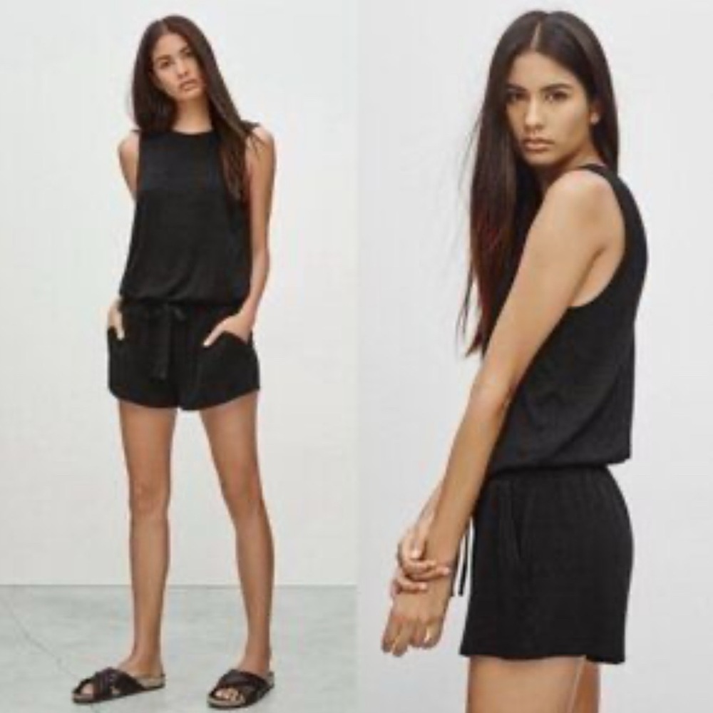 Wilfred Free Black Jersey Knit Izabel Romper